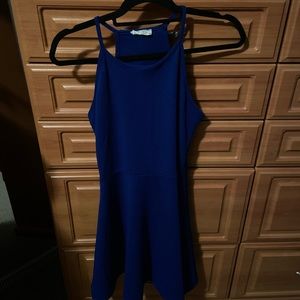 Womens blue fit and flare dress Olivia Rae